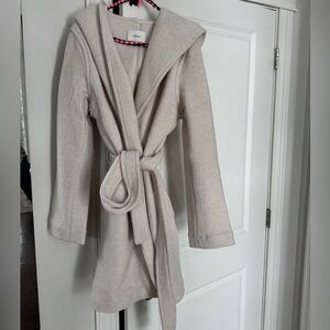 Wilfred Soft Cream Hooded Coat